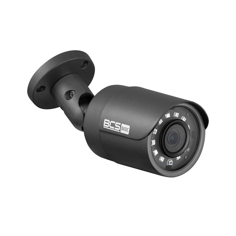 CÁMARA TUBULAR HD BCS BASIC 2MPX 2.8mm 0.02lx IV30m IP65 GRAFITO