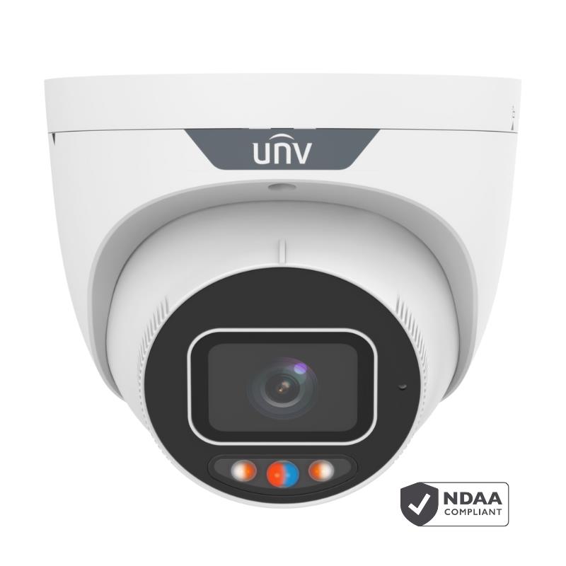 CÂMARA IP DOME 5MPX 2.8mm IV30m 130dB WDR TRI-GUARD2.0 LUZ AZUL/VERMELHA