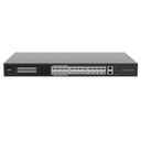 SWITCH GERIDO 24xPoE 100Mbps + 1xUPLINK 1Gbps + 1xCOMBO UPLINK OU SFP 1Gbps L2 8.8Gbps 370W MÁXIMO