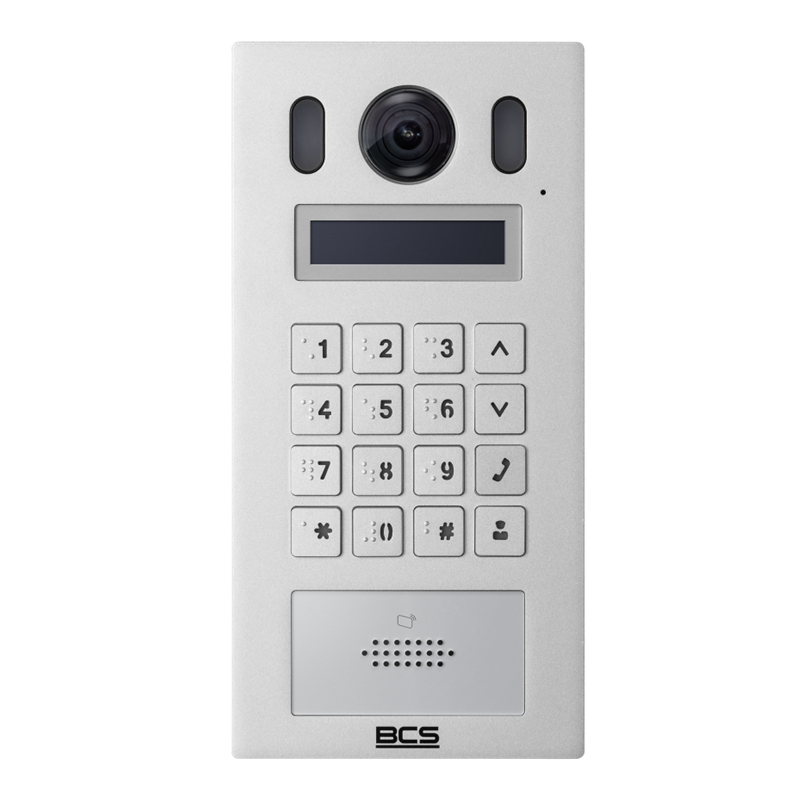 PANEL DE ENTRADA IP TECLADO MULTIFAMILIAR BCS LINE 