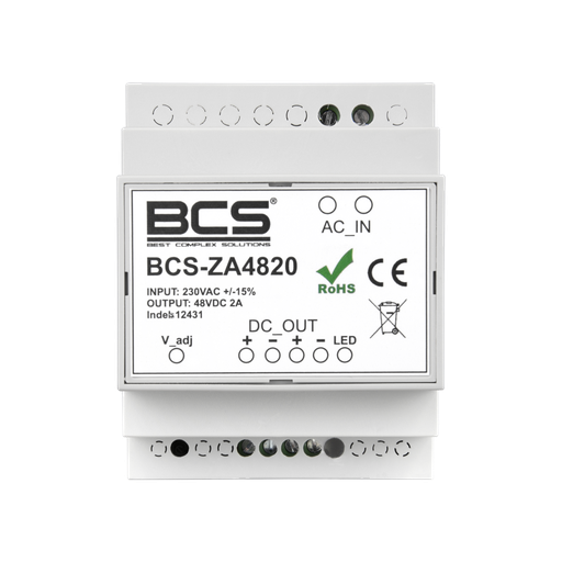 [BCS-ZA4820] FUENTE DE ALIMENTACIÓN 230Vac 48Vdc 2A