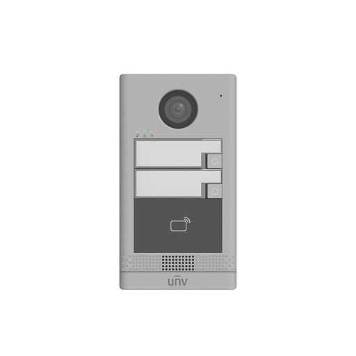 [OEU-202S-HMK2] BOTONEIRA IP 2MP 2 BOTÕES UNV 