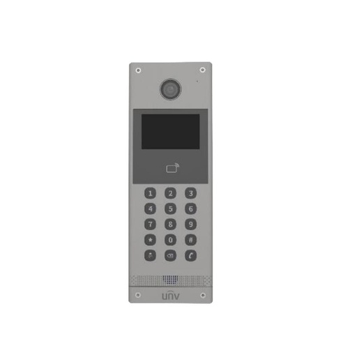 [OEU-301S-HMKA] BOTONEIRA IP 2MP TECLADO MULTIFAMILIAR UNV 