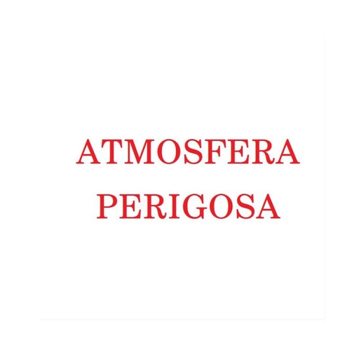 [ATMOS_PERIGOSA] SINAL VINIL AUTOCOLANTE ATMOSFERA PERIGOSA 70x180mm
