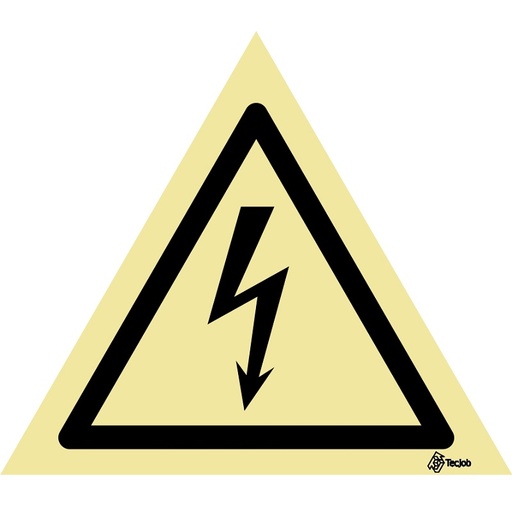 [PE0130B] SINAL FOTOLUMINESCENTE PERIGO 100mm