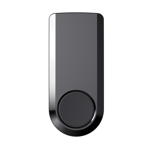 [W-DB-BK] CAMPAINHA/BOTÃO GRAU 2 WIRELESS PRETA BOTÃO PROGRAMÁVEL LED MODO NOTURNO