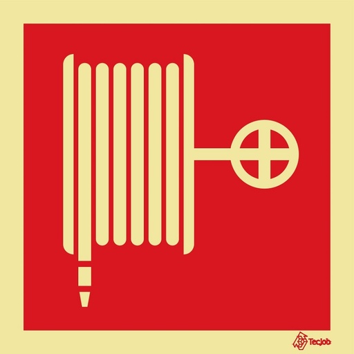 [I0003A] SINAL FOTOLUMINESCENTE CARRETEL 150x150mm