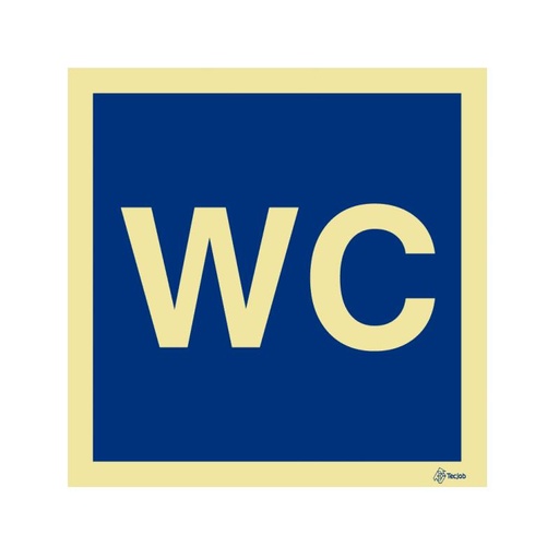 [IN262B] SINAL PVC OPACO WC 150x150mm