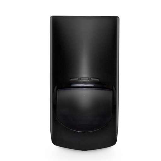 [W-QD-200E-BLK] DETETOR GRAU 2 QUAD PIR WIRELESS PRETO RFI 2.7GHz 136 ÁREAS DETEÇÃO 15m x 90º PULSO DIGITAL OPÇÃO SUPORTE DB-G3