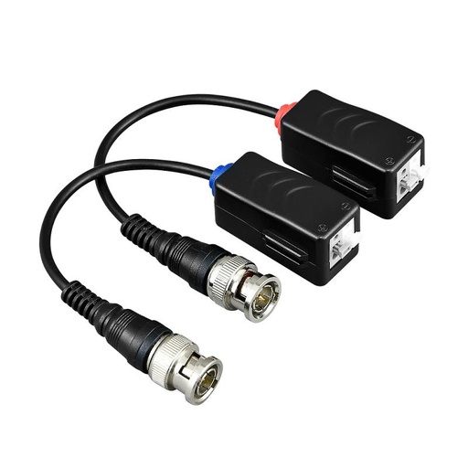 [BCS-UHD-TR1P] BALUN VIDEO TR1P BNC MACHO CABO ATÉ 8 MP