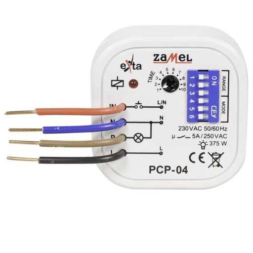 [ZMPCP04] RELÉ TEMPORIZADO 8x MULTIMODO  PARA CAIXA APARELHAGEM