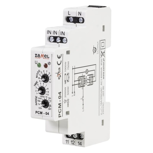 [ZMPCM04] RELÉ TEMPORIZADO MODULAR 10x MULTIMODO