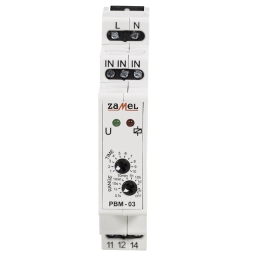 [ZMPBM03] TELERRUPTOR MODULAR 230Vac TEMPORIZADO
