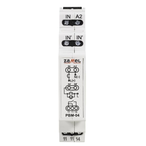 [ZMPBM04U] TELERRUPTOR MODULAR VOLTAJE UNIVERSAL 12-230Vac/dc