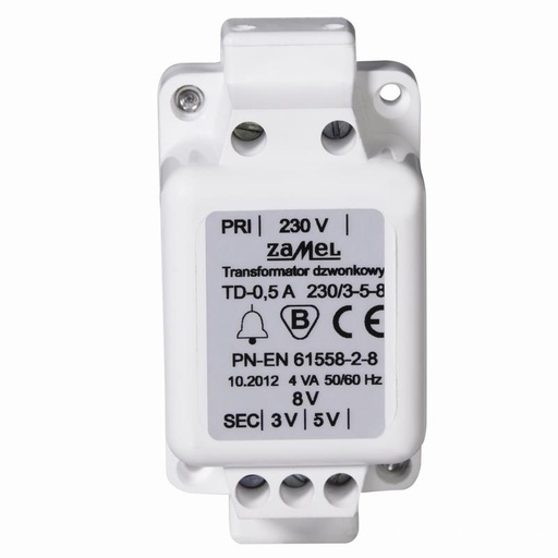 [ZMTD] TRANSFORMADOR 230V/3-5-8V
