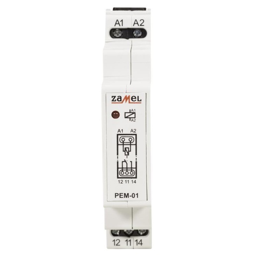 [ZMPEM01024] RELÉ MODULAR 1 INVERSOR 24Vac/dc