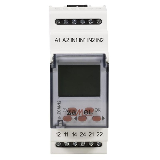 [ZMZCM12] PROGRAMADOR HORÁRIO MODULAR DIGITAL SEMANAL 2 CANAIS