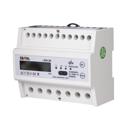 [ZMLEM20] ANALIZADOR MODULAR DE CONTAJE TRIFÁSICO KW RS