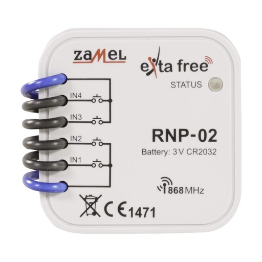[ZMRNP02] TRANSMISSOR 4 CANAIS LIVRE POTENCIAL  EXTA FREE PARA CAIXA APARELHAGEM