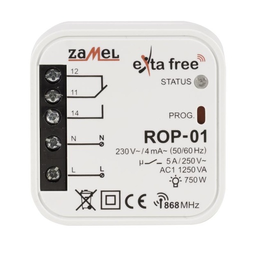 [ZMROP01] RECEPTOR UNIVERSAL 1 CANAL  EXTA FREE PARA CAJA DEL EQUIPO