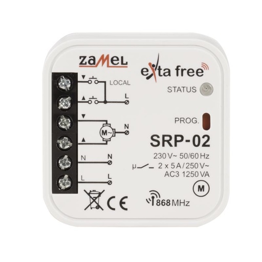 [ZMSRP02] CONTROLADOR PERSIANA WIRELESS  EXTA FREE PARA LA CAJA DEL EQUIPO