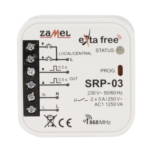 [ZMSRP03] CONTROLADOR CENTRAL PERSIANAS EXTA FREE PARA LA CAJA DEL EQUIPO