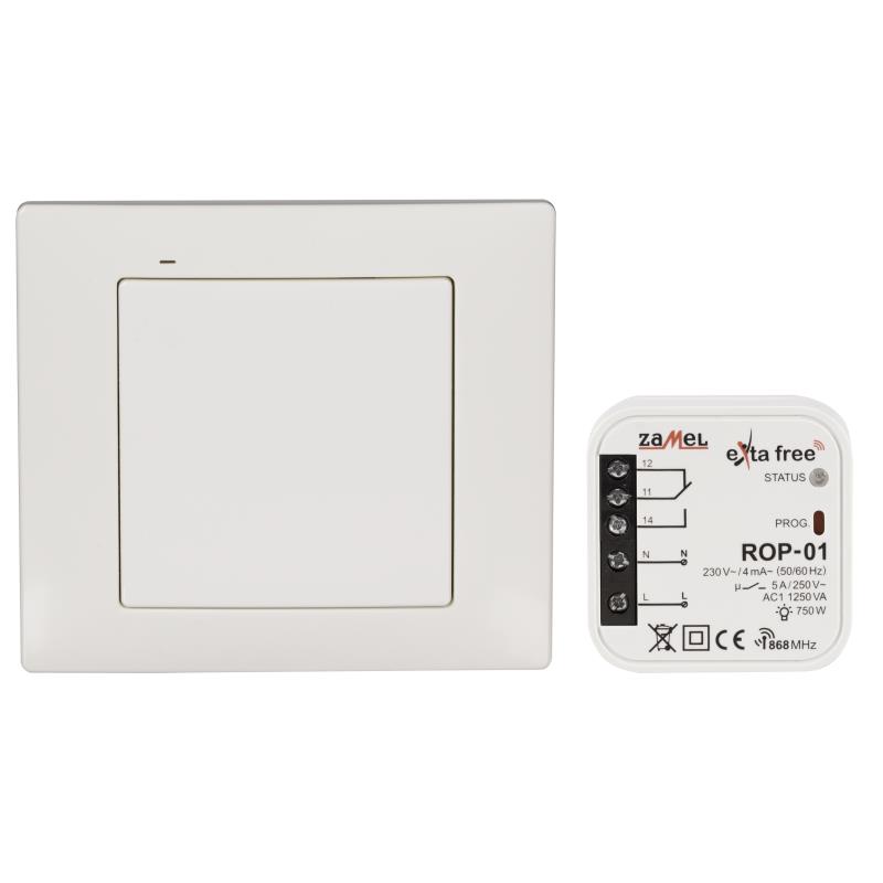 [ZMRZB01] KIT TRANSMISSOR E RECETOR CONTROLO ILUMINACAO - 1 CANAL EXTA FREE