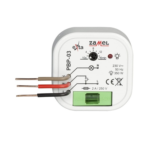 [ZMPBP03] TELERRUPTOR 230Vac TEMPORIZADO PARA CAIXA APARELHAGEM