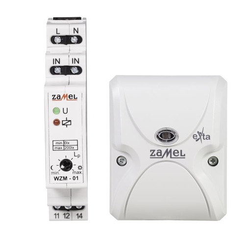 [ZMWZM01SOS] INTERRUPTOR MODULAR CREPUSCULAR CON SENSOR SALIENTE