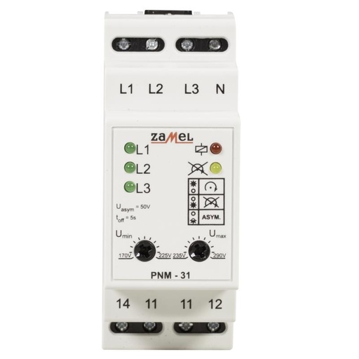 [ZMPNM31] RELÉ VOLTAJE MODULAR TRIFÁSICO