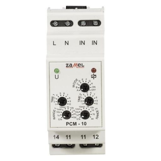 [ZMPCM10] RELÉ TEMPORIZADO MODULAR 10x MULTIMODO  2 TEMPORIZAÇÕES