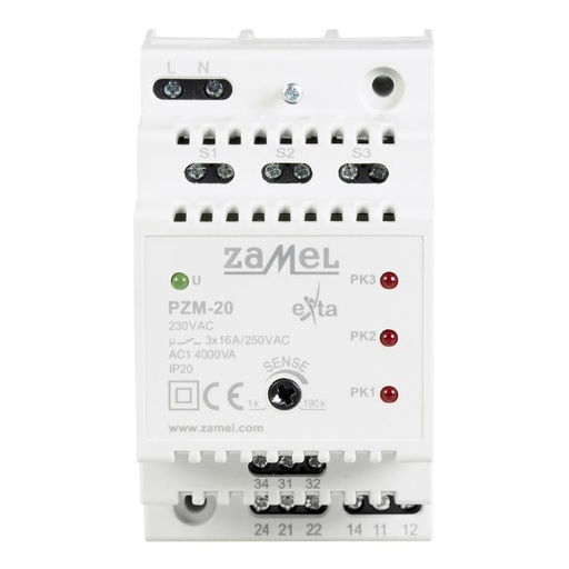 [ZMPZM20] RELÉ MODULAR CONTROLO NIVEL LIQUIDO