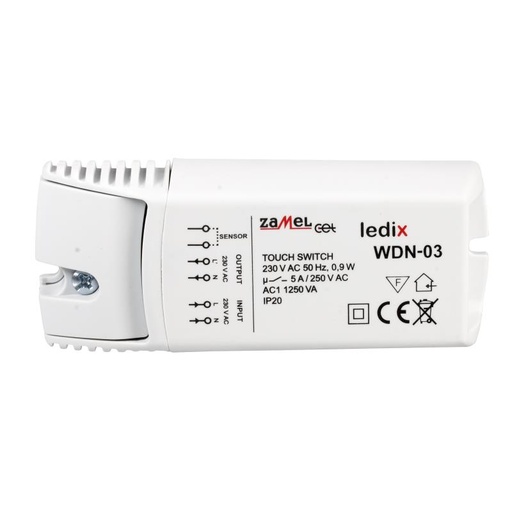 [ZMWDN03] INTERRUPTOR TÁCTIL 230Vac (PARA USUARIOS CON MARCAPASOS)