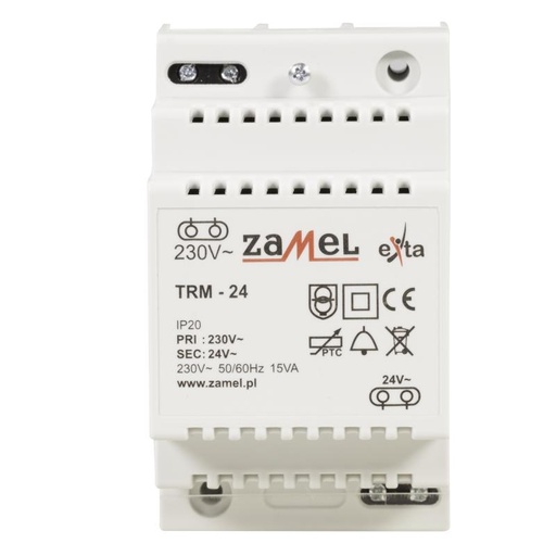 [ZMTRM24] TRANSFORMADOR MODULAR 24Vac 0.625A