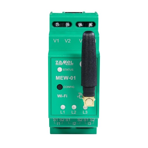 [ZMMEW01] MONITOR ENERGÍA TRIFÁSICO MODULAR Wi-Fi SUPLA