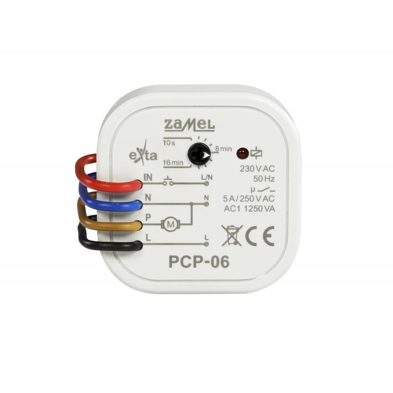 [ZMPCP06] RELÉ TEMPORIZADO CONTROLO VENTILADORES WC CASAS DE BANHO PARA CAIXA APARELHAGEM