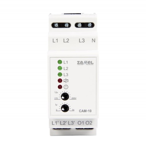 [ZMCAM10] SENSOR MODULAR SEQUÊNCIA E FALTA FASE COM CONTROLO CONTACTO
