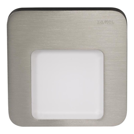 [ZM01-221-22] MOZA EMPOTRAR 230Vac BLANCO CALIENTE ACERO INOXIDABLE