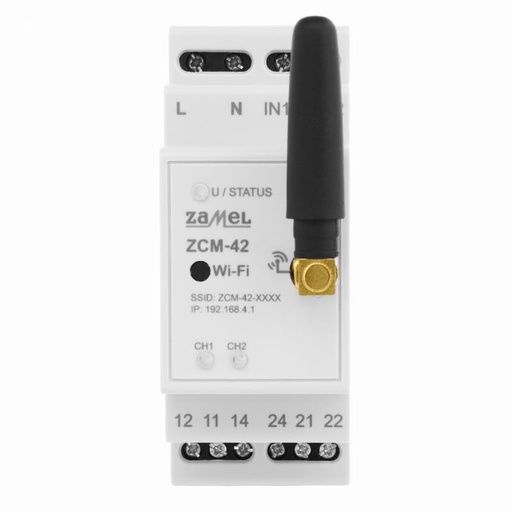 [ZMZCM42] PROGRAMADOR HORÁRIO MODULAR DIGITAL ASTRONÓMICO 2 CANAIS (PROGRAMAÇÃO VIA Wi-Fi) 