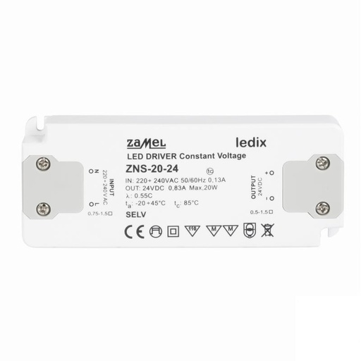[ZMZNS2024] FUENTE DE ALIMENTACIÓN LED SLIM 24Vdc 20W