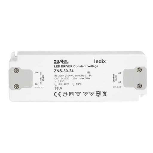 [ZMZNS3024] FUENTE DE ALIMENTACIÓN LED SLIM 24Vdc 30W