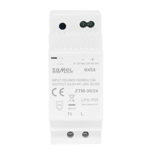 [ZMZTM3024] FONTE ALIMENTAÇÃO MODULAR IMPULSO 30W 24Vdc 1.25A