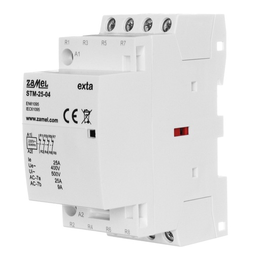 [ZMSTM2504] CONTACTOR MODULAR ELECTROMAGNÉTICO 25A 4xNC 230Vac