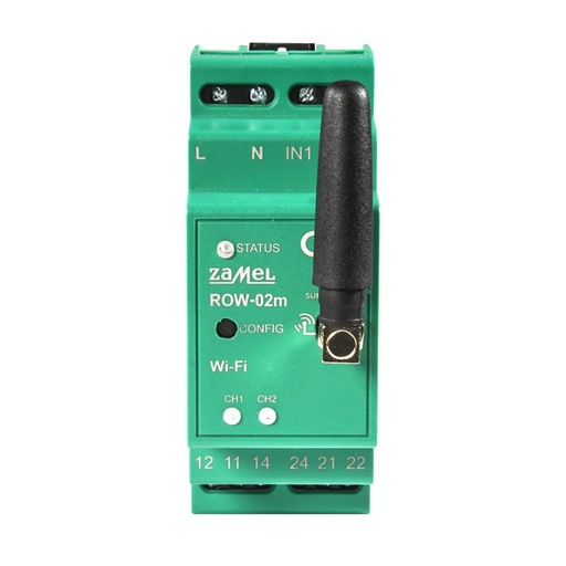 [ZMROW02m] RECETOR Wi-Fi 2 CANAIS MODULAR SUPLA