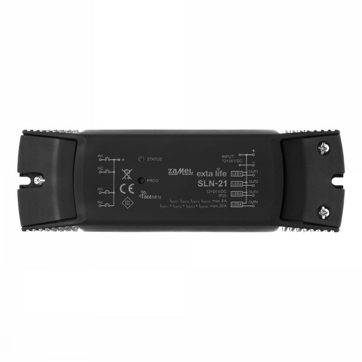 [ZMSLN21] CONTROLADOR/DIMMER LED 4 CANAIS 12-24Vdc EXTA LIFE