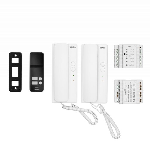 [ZMAS102A] KIT AUDIO BIFAMILIAR SISTEMA DOIS FIOS