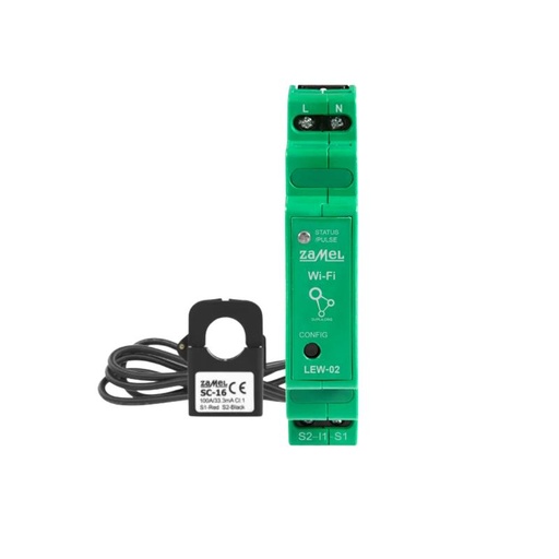 [ZMLEW02] MONITOR ENERGÍA MONOFÁSICO MODULAR 100A Wi-Fi SUPLA