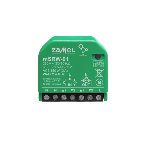 [ZMmSRW01] RECEPTETOR MINI Wi-Fi ESTORE (PROGRAMACIÓN VÍA APP) SUPLA PARA CAJA DE EQUIPO