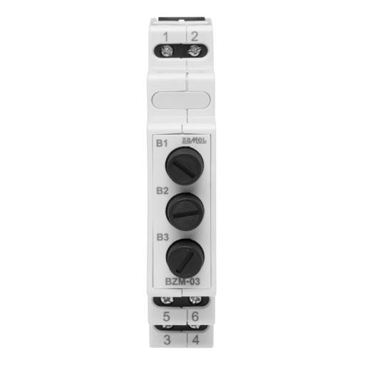 [ZMBZM03] BASES DE FUSIBLES MODULAR 3x Ø5x20mm MÁXIMO 6.3A