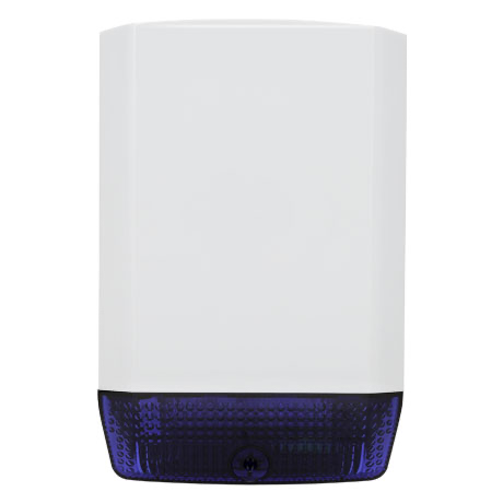 [ESX8-DM-WB] SIRENE ESX VERTICAL FICTÍCIA FRENTE BRANCA LENTE AZUL